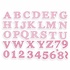Papírenské zboží - Bélyegek Aladine Stampo Textil Alphabet Marina, 38 db