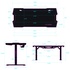 Papírenské zboží - ULTRADESK játékasztal FORCE - fehér, 166x70 cm, 76,5 cm, XXL egérpaddal, slu tartóval