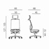 Papírenské zboží - Powerton Marie ergonomikus irodai szék, szürke