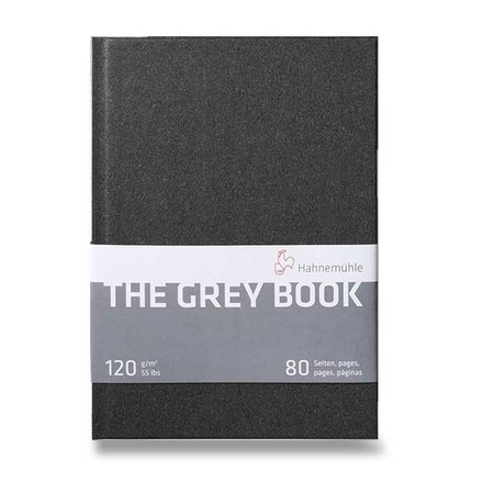 Papírenské zboží - Skicář Hahnemühle Grey Book A5, 40 listů