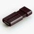 Papírenské zboží - Verbatim USB flash meghajtó, 2.0, 128 GB, Pinstripe, fekete, 49071