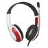 Papírenské zboží - Defender Warhead G-120, gaming headset mikrofonnal, hangerőszabályzó, fehér-piros,