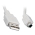 Papírenské zboží - USB kábel (2.0), USB A M- 4 tűs M, 1,7 m, fekete, logó, buborékfólia