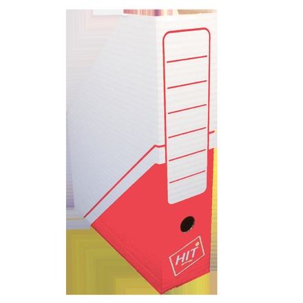 Papírenské zboží - Archivní box s potiskem 32,5x25,5x7,5 cm - červená