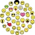 Papírenské zboží - Stampo Smiley Smileys bélyegek, 38 db