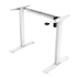 Papírenské zboží - Munkaasztal, elektromosan állítható magasságú, fehér felső, 75x120cm, mélység 500 mm, 100V-