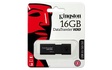 Papírenské zboží - USB flash meghajtó DT100 G3, fekete, 16 GB, USB 3.0, KINGSTON