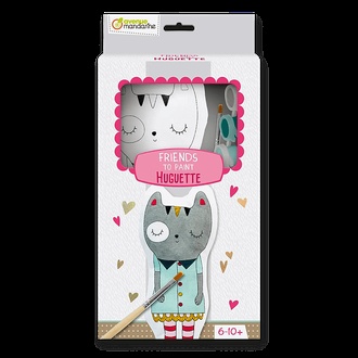 Papírenské zboží - Kreativní sada Avenue Mandarine Friends to Paint kočička Huguette