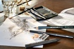 Papírenské zboží - Grafit ceruza Faber-Castell 112972 Pitt Monochrome Grafit készlet 11 darabból