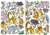 Papírenské zboží - Kifestőkönyv - A4 - matricákkal - Állatok Afrikából