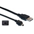 Papírenské zboží - USB kábel (2.0), USB A M- 4 tűs M, 1,8 m, fekete