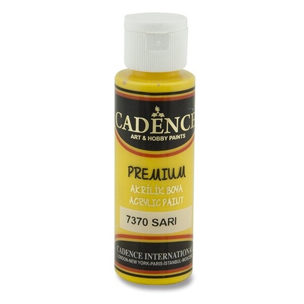 Papírenské zboží - Akrylové barvy Cadence Premium 70 ml, hořčičná