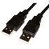 Papírenské zboží - USB-kábel (2.0), USB A M- USB A M, 1,8 m, szürke, nagy sebességű