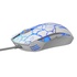 Papírenské zboží - E-Blue Mouse Cobra, 2500 DPI, optikai, 6 tl., 1 kerék, vezetékes USB, fehér-kék, játék, e-bo