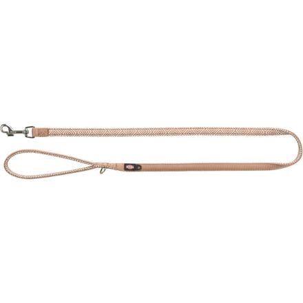 Papírenské zboží - Vodítko PREMIUM, neoprenové polstrování, boho/karamel M-L: 1,00 m/20 mm