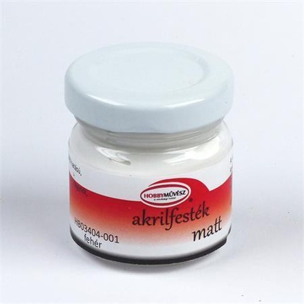 Papírenské zboží - Akrylová barva, matná bílá, 40 ml