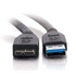 Papírenské zboží - USB kábel (3.0), USB A M- USB micro B M, 0.5m, fekete