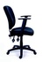 Papírenské zboží - Vezetői szék, textil, fekete talp, MaYAH Active, fekete