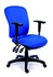 Papírenské zboží - Vezetői szék, textil, fekete talp, MaYAH, Comfort, kék