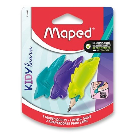 Papírenské zboží - Nástavec na tužku Finger Guide Maped Kidy Learn Grip Animals - 3 ks