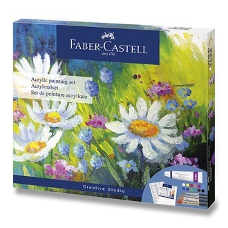 Papírenské zboží - Akrylové barvy Faber-Castell sada 18 ks