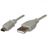 Papírenské zboží - USB kábel (2.0), USB A M- USB mini M (5 tűs), 3 m, fekete