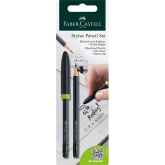 Papírenské zboží - Gratitová tužka Stylus pro dotykové displeje BL 2ks Faber Castell 187597