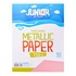 Papírenské zboží - Díszpapír A4 10 db rózsaszín metál 250 g