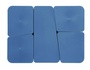 Papírenské zboží - Műanyag irodai szett Lucky készlet CONCORDE Eco, 7 db, kék