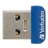 Papírenské zboží - Verbatim USB flash meghajtó, USB 3.0 (3.2 Gen 1), 32 GB, nano, Store N Stay, kék, 98710, USB