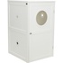 Papírenské zboží - XL macska WC ház, 2 polc, MDF, 53 x 90 x 58 cm, fehér