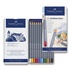 Papírenské zboží - Akvarelové pastelky Faber-Castell Goldfaber Aqua plechová krabička, 12 barev