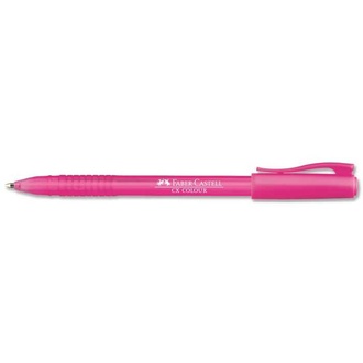 Papírenské zboží - Kuličkové pero CX Color 1.0mm, růžová Faber Castell 247028