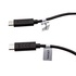 Papírenské zboží - USB kábel (2.0), USB micro OTG M- USB micro OTG M, 0.3m, fekete
