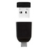 Papírenské zboží - Verbatim USB flash meghajtó, USB 2.0, 16 GB, Nano, Store N Go, fekete, 49821, USB A, adapterekkel