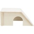 Papírenské zboží - Fából készült összecsukható ház BENT, ferde tető, tengerimalac/nyúl, 40 x 18 x 23 cm