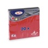 Papírenské zboží - Szalvéta (PAP FSC Mix) 3-rétegű piros 33 x 33 cm [20 db]