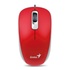 Papírenské zboží - Genius Mouse DX-110, 1000DPI, optikai, 3 tl., 1 kerék, vezetékes USB, piros, normál, u