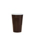 Papírenské zboží - Műanyag kávéspohár (PP) barna/fehér átmérő 70mm 180ml [100 db]