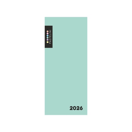 Papírenské zboží - Diář PVC týdenní 2026 PASTELINI zelená