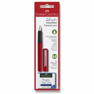 Papírenské zboží - Bombičkové pero Faber-Castell červené