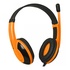 Papírenské zboží - Defender Warhead G-120, játékos fejhallgató mikrofonnal, hangerőszabályzóval, fekete-narancssárga