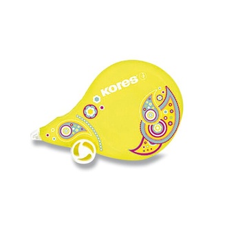 Papírenské zboží - Opravný strojek Kores Scooter Paisley 4,2 mm x 8 m, mix barev