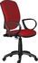 Papírenské zboží - Irodai szék, textil, fekete alap, Nuvola, piros