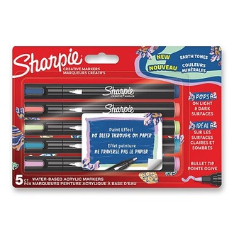 Papírenské zboží - Akrylový popisovač Sharpie Acrylic Marker Bullet - sada 5 barev