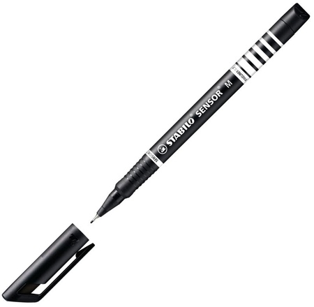 Papírenské zboží - Liner STABILO SENSOR - medium - černá [1 ks]