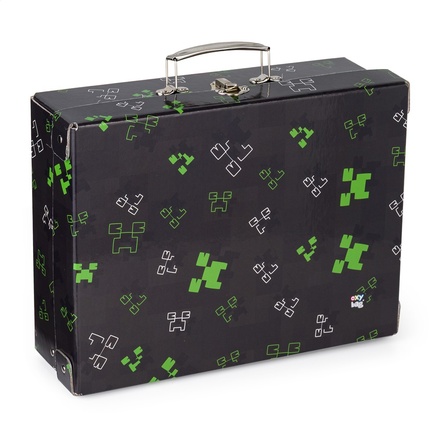 Papírenské zboží - Kufřík lamino hranatý A4 OXY NEXT Green Cube