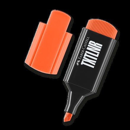 Papírenské zboží - Zvýrazňovač Faber-Castell Short TXTLNR oranžový