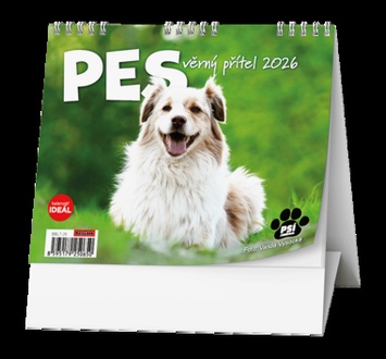Papírenské zboží - Stolní kalendář - IDEÁL - Pes - věrný přítel /s psími jmény/