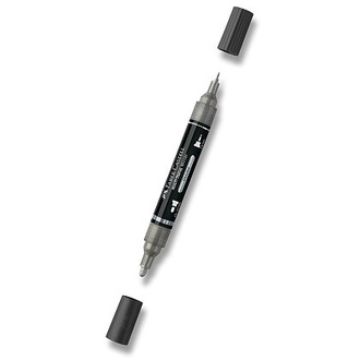 Papírenské zboží - Popisovač Faber-Castell Multimark Mirror - 551, chrome